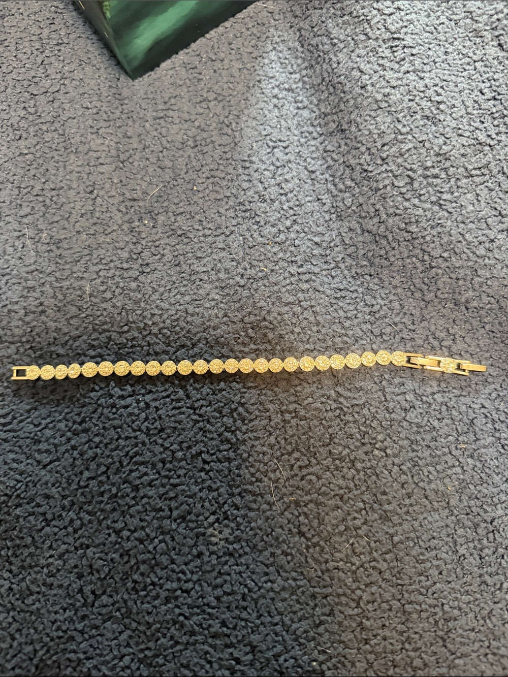 Gold-Tone Crystal Circle Link Bracelet - Women Accessories.Swarovski